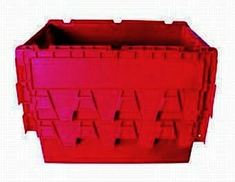 50L plastic security crate, ideal for moving office or home