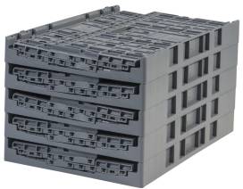 Folding Vented Plastic Crate C2GP5528V