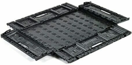 Folding Vented Plastic Crate 600x400