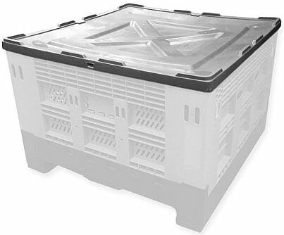 Folding Vented Pallet Box with Lid